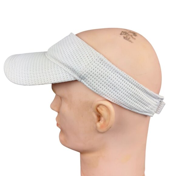 Adidas Visor Unisex White Waffle X-Static Technology  Breathable  Adjustable - Picture 5 of 11